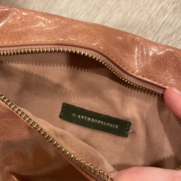 Anthropologie Blush Ada Faux Leather Woven Crossbody Bag - Picture 3 of 7